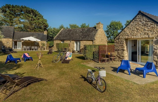 Large house with covered and heated swimming pool