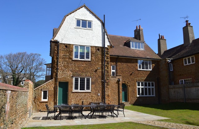 Large house with sea views, ample off-road parking, enclosed garden with terrace