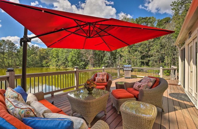 Lawrenceville Gem with Boat Dock on Private Lake!