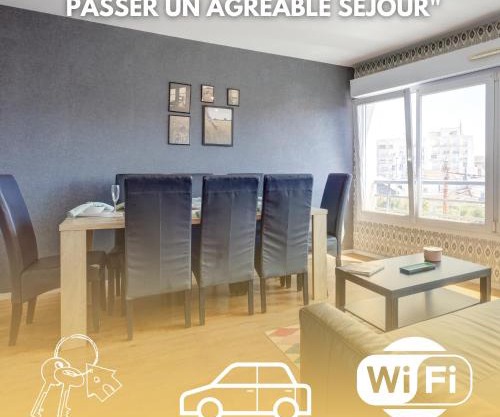 Le cocon Champenois-Parking, centre & Tram