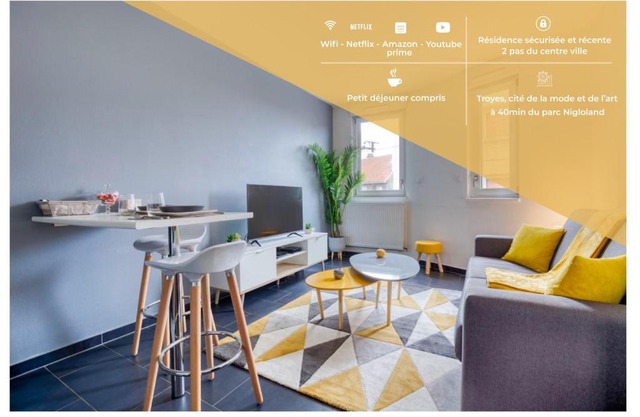 Le Funky - 5' centre ville - Entrée autonome - Bein - Shopping - Wifi - Netflix - Nigloland