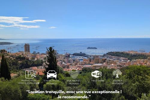 Le Mas d'Angeline - Vue mer jardin commun parking voiture obligatoire 10min voiture Monaco route étroite pente raide croisement limité voir photos - Sea view shared garden parking car mandatory 10min car Monaco narrow steep road limited passing see photos