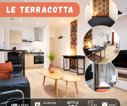 Le Terracotta, plein centre, garage, WIFI-Netflix