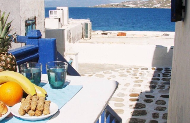 Like a white seagull in the heart of Mykonos!