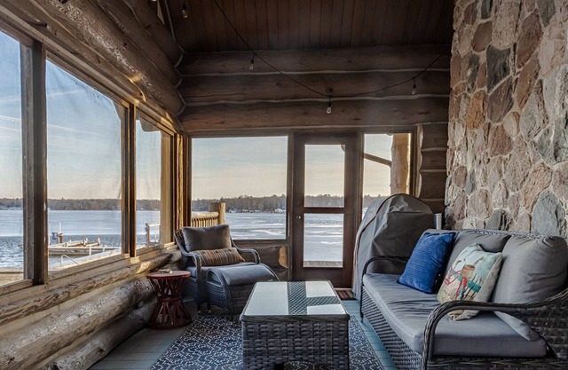 Log Cabin on the Lake