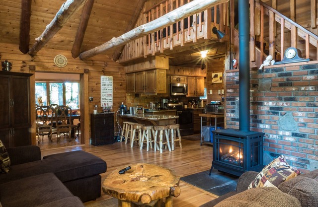 Log Cabin with Hot Tub, Sauna, Private Pond, 23 acres - 4.6 mi to Bethel Woods