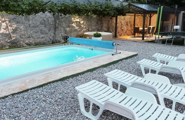 Look forward to outdoor wellness in this comfortable and child-friendly vacation home with pool!