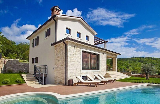 Lovely Villa Royal Blue, in Istria, with a Pool