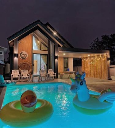 Lunar pool villa