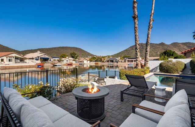 Lux Lake House | Dock, Boat, Pool & Game Room. 15 min to Cardinals State Farm Stadium!