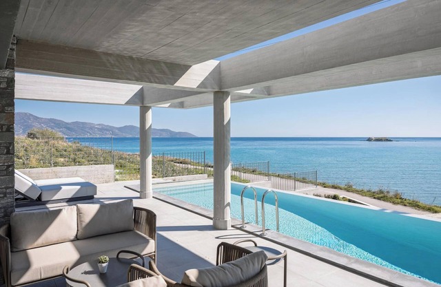 Luxurious Seafront Villa Karystos