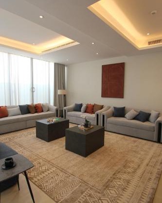 Luxurious suite with a terrace overlooking KAFD