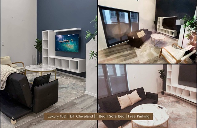 Luxury 1BD | DT Cleveland | 2 Beds | Free Parking