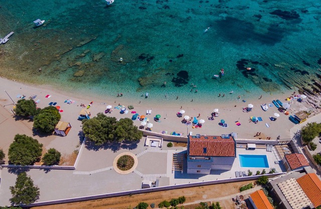 Luxury Beachfront Villa Korcula the Beach with private pool, sauna and gym at the beach on the Korcula island - Prizba