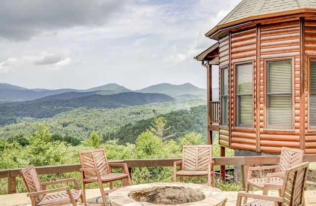 Luxury Cabin w/Mountain Views, Game Room, Hot Tub, EV Charger & Fireplaces
