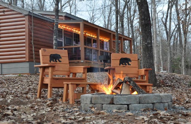 Luxury cabins in the foothills of the Blue Ridge Mountains