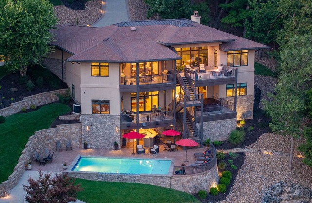 Luxury Lakefront Home with Heated Pool and Protected Cove