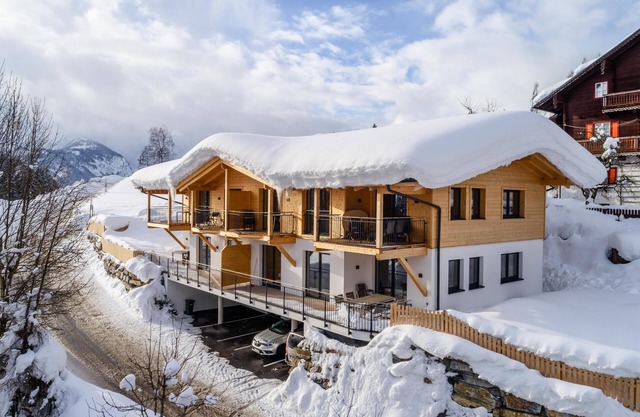 Luxury penthouse with idyllic mountain views