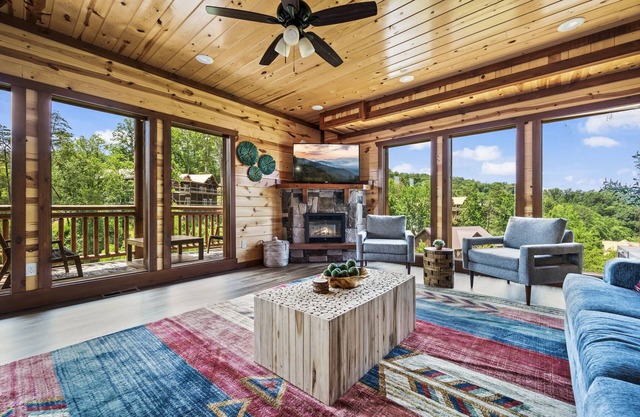 Luxury Views, Sparkling Pool, Giant Theater Oh My!