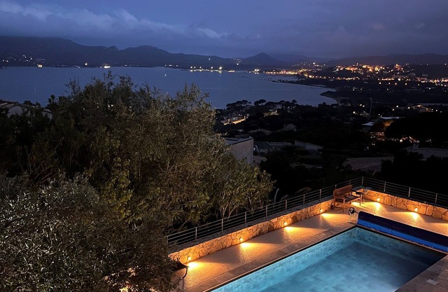 LUXURY VILLA PORTO VECCHIO 180° SEA VIEW AIR CONDITIONING HEATED POOL