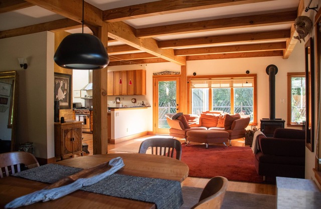 Luxury waterfront home on high bluff. Gorgeous views of ocean and sunsets.