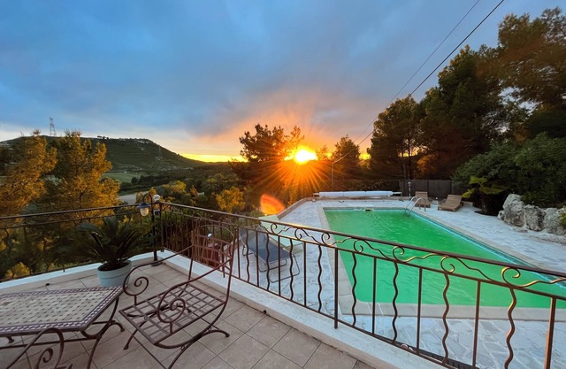Luxus-hideaway für 7 Pers mit Privatpool und Traumblick im Herzen der Provence