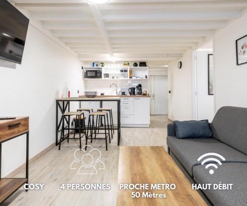 Magnifique Flat le Belleville - Lumineux - 4 personnes - Proche Metro