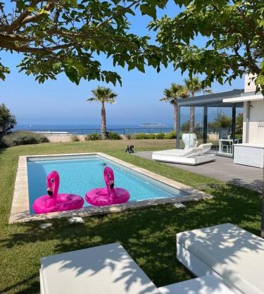 Maison-Appartement La Palmeraie piscine et magnifique vue mer