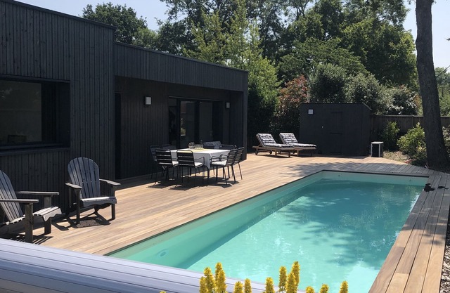 Maison Contemporaine Avec Piscine, Terrasse, Confort, Calme, Jardin. Golfe Océan