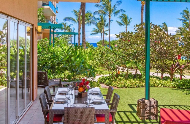 Maui Resort Rentals: Honua Kai – 8 Total Bedrooms, Groundfloor Residences, Over 4600 Combined Sq. Ft., Large Lawn Areas, Steps to Pools/Beach/B.B.Q.s!