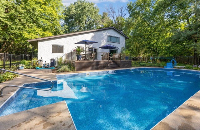 Midcentury Home + Private Pool + Lake Minnetonka Beach Access + Forested Acreage