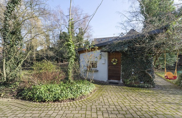 Mini house in the natural garden