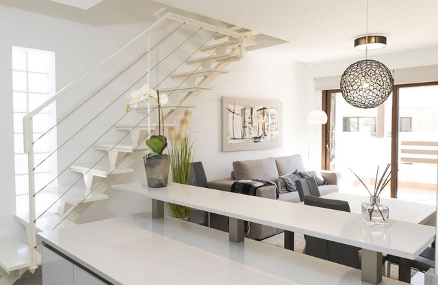 Modern one bedroom, one bathroom apartment with solarium