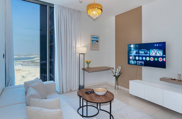 Modern 1BR Oasis in Sobha Creek Vista A, MBR