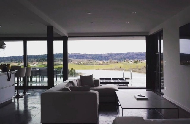Modern apartment with lake view