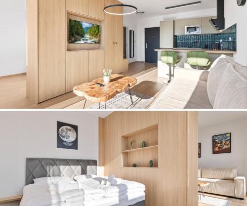 Modern Apt with AC and Balcony