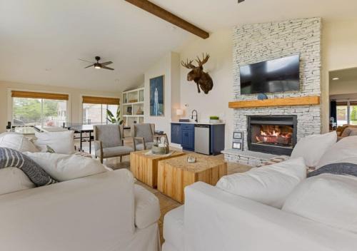 Modern Charm with Rare Flat Lot Dock Game Area