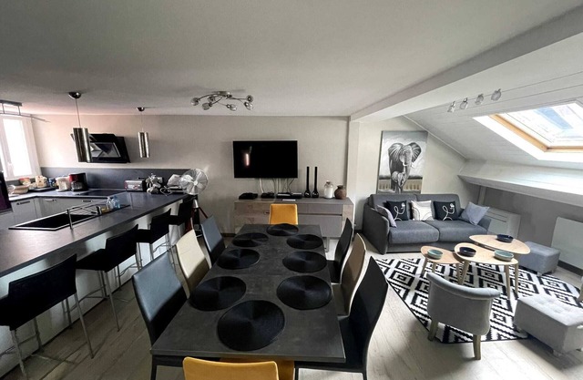 Modern duplex loft in the heart of Annecy's old town for 10 people