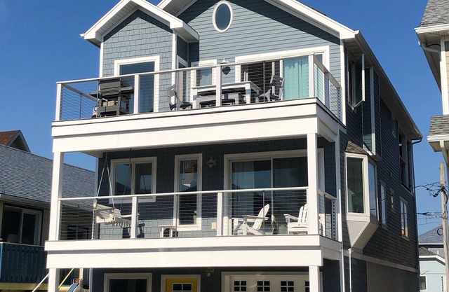 Modern family retreat just steps from the beach.