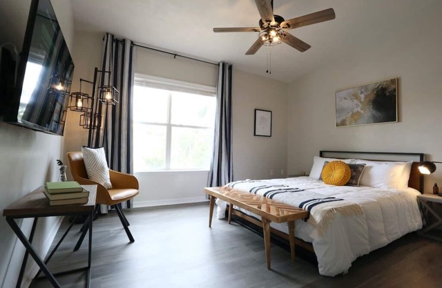 Modern Industrial Suite ⚙️ Updated 2BD Condo