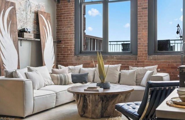 Modern Loft w/Private Terrace + Views of Lake Erie & Browns Stadium