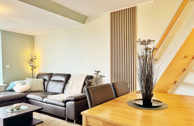Modern vacation apartment with direct view of the North Sea and swimming pool