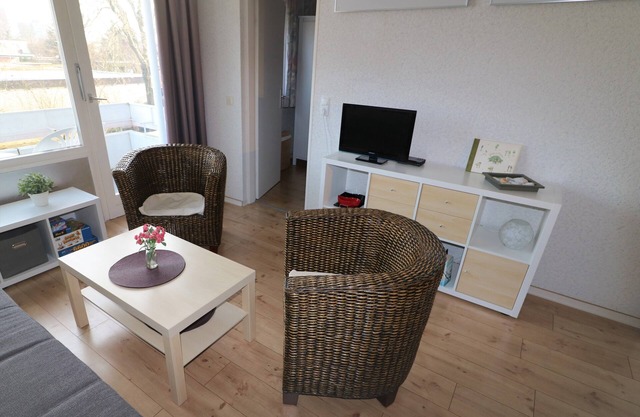 Modernized holiday apartment with a view from the balcony of the idyllic Horum low