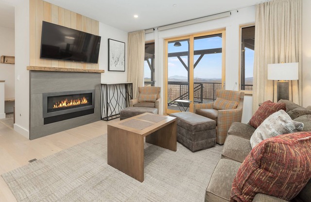 Mountainside Luxury 2-Level Condo at Okemo. Ski-In/Out.