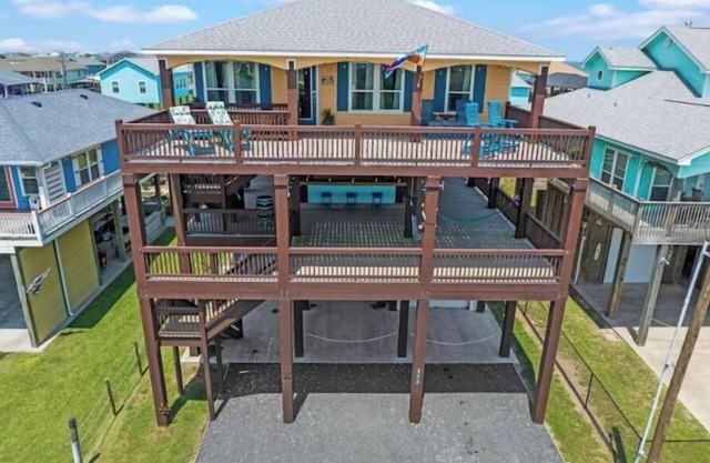 n4B3B Sleeps 12, Hot Tub, Golf Cart, Ocean View, Elevator, Huge Covered Deck,
