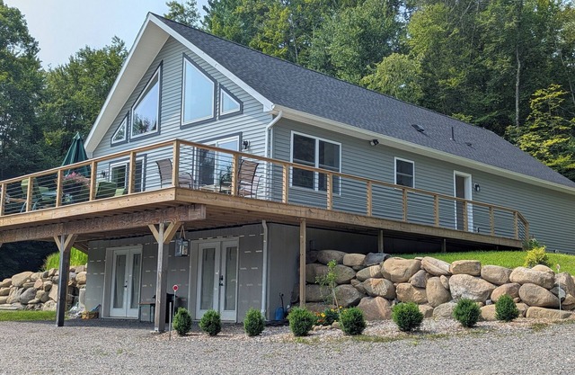 New 3-bedroom A-frame, ranch home on private Queensbury property