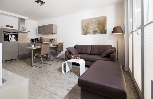 New apartment, branded furnishings in a modern design at a 5 * level