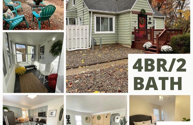 New! Cozy 4-bedroom w/free parking. Dogs welcome!
