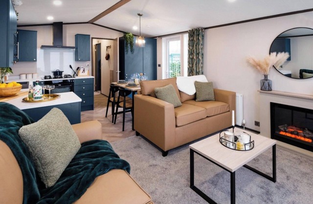 New for 2023. Contemporary 3 bedroom lodge at Green Meadows Country Park.