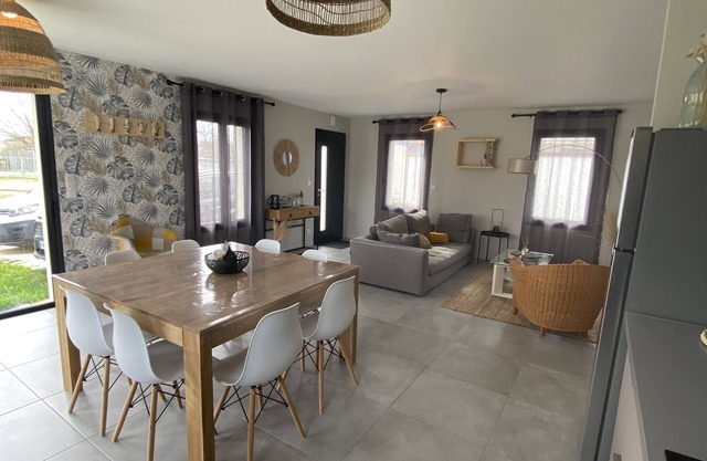 New house between beach and forest